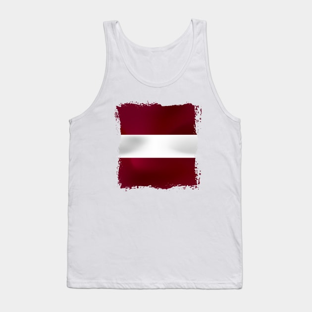 Latvia Artwork Tank Top by SASTRAVILA